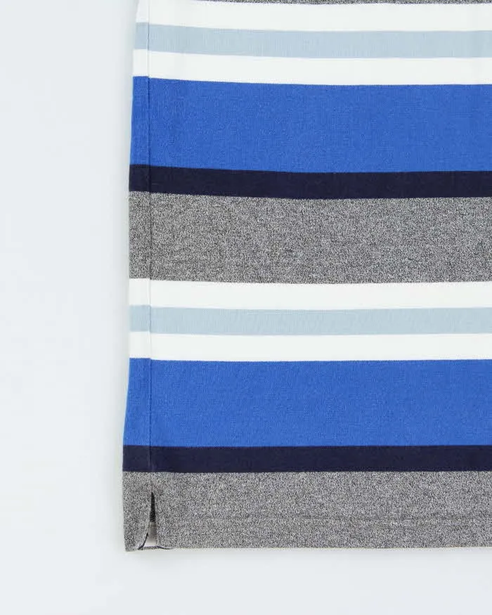 Vintage Lacoste Striped Denim Collar Long Sleeve Polo Shirt - S sold by Rokit product image thumbnail 5