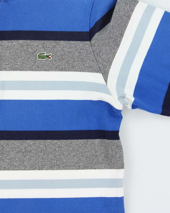Vintage Lacoste Striped Denim Collar Long Sleeve Polo Shirt - S sold by Rokit product image thumbnail 4