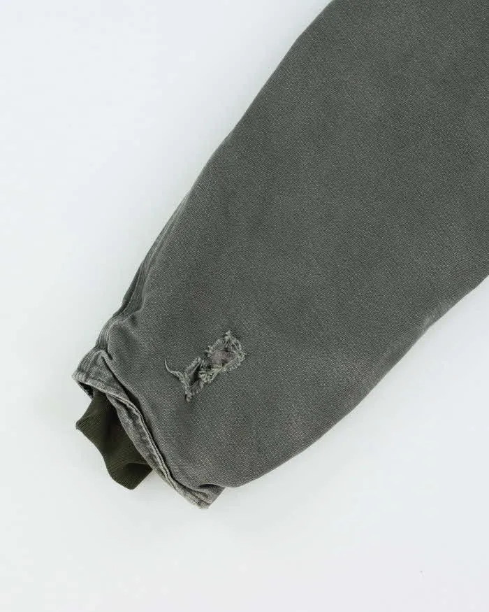 Vintage 2005 Carhartt C68 Ridge Fleece Lined Oversized Hooded Workwear Jacket - L sold by Rokit product image thumbnail 4