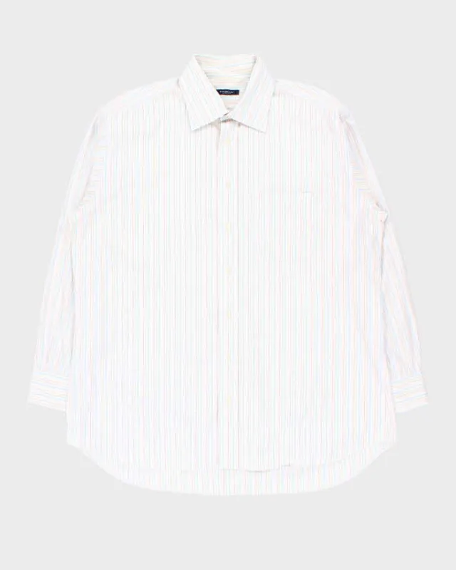 Vintage Y2K 00s Burberry Striped Long Sleeve Smart Shirt - XXL sold by Rokit