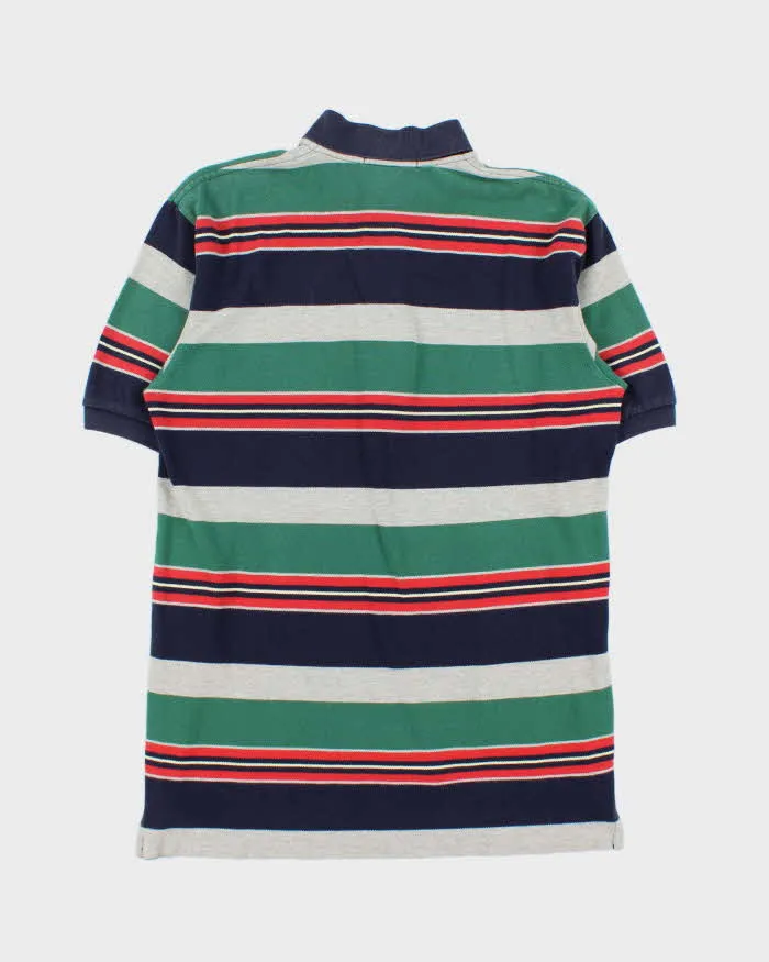 Vintage Early 1990s Polo Ralph Lauren Striped Polo Shirt - L sold by Rokit product image thumbnail 2