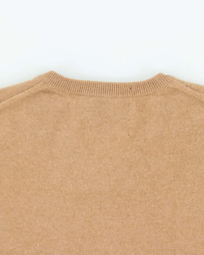 Vintage Black & Brown 1826 Cashmere V-Neck Knit Jumper - XL sold by Rokit product image thumbnail 4
