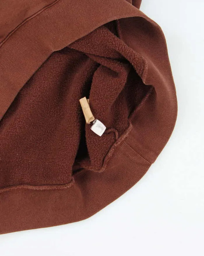 Vintage Stussy Brown Boxy V-Neck Sweater Vest - XL sold by Rokit product image thumbnail 5