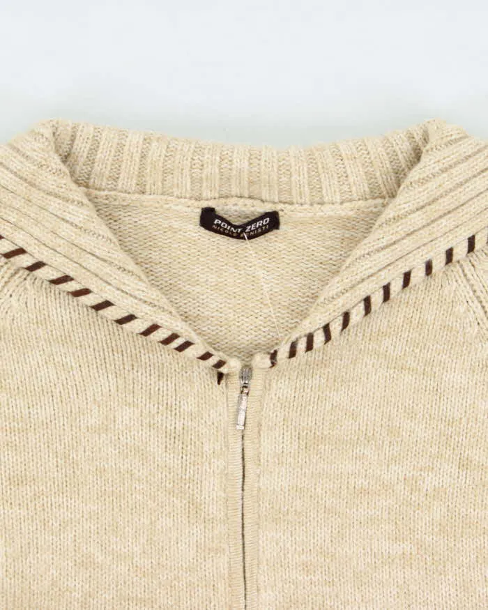 Vintage 00s Point Zero Double Zip Knit Jumper - L sold by Rokit product image thumbnail 5