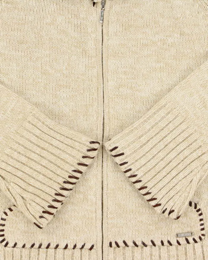 Vintage 00s Point Zero Double Zip Knit Jumper - L sold by Rokit product image thumbnail 4