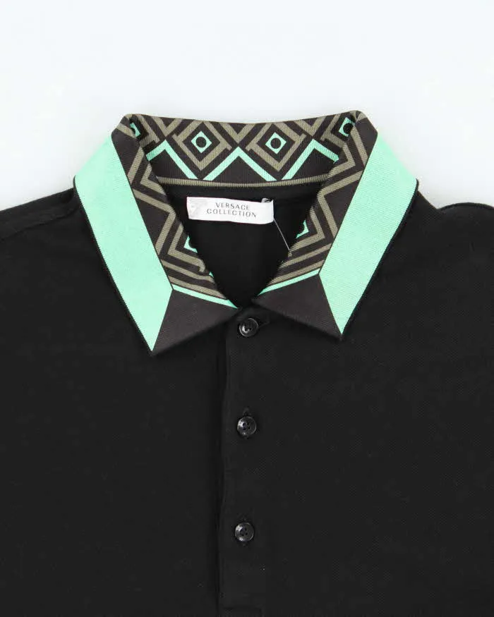 SS2018 Versace Collection Pique Collar Short Sleeve Polo Shirt - M sold by Rokit product image thumbnail 5