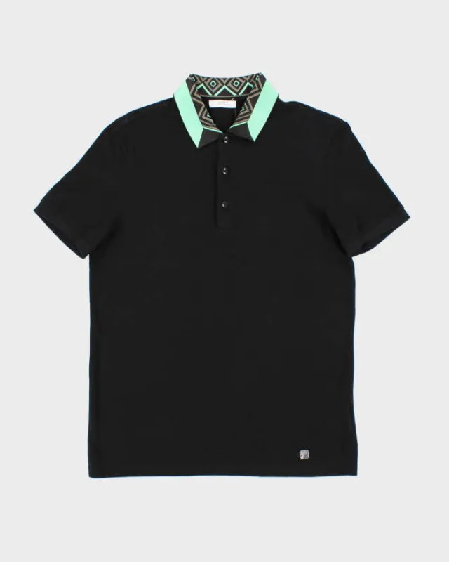 SS2018 Versace Collection Pique Collar Short Sleeve Polo Shirt - M sold by Rokit