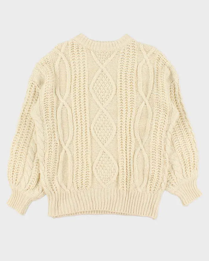 Vintage Aran Knit Chunky Jumper - XL sold by Rokit