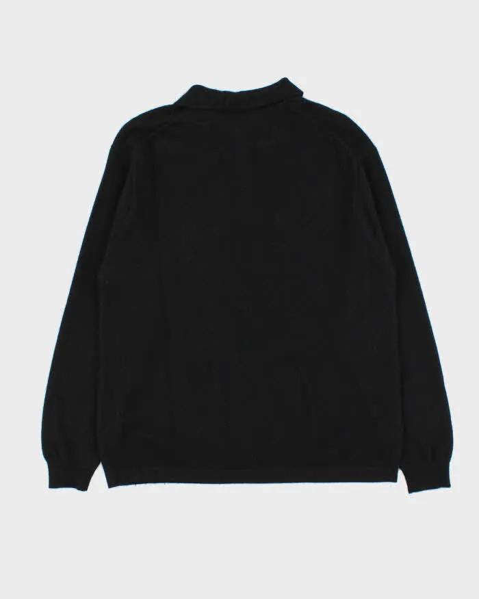 Vintage 1990s Rossi Collezioni Cashmere Collared Quarter-Zip Knit Jumper - M sold by Rokit product image thumbnail 2