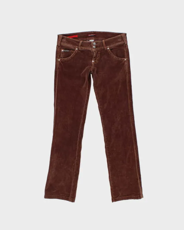 Vintage Y2k 00s Guess Low Waisted Velvet Trousers - W32 L30 sold by Rokit