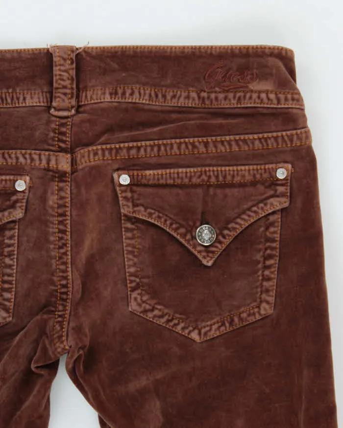 Vintage Y2k 00s Guess Low Waisted Velvet Trousers - W32 L30 sold by Rokit product image thumbnail 5