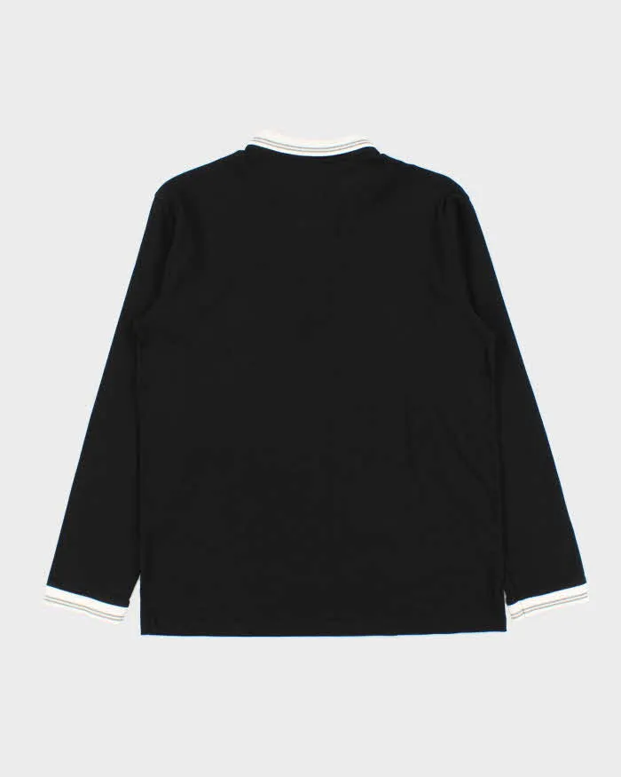Vintage Y2K 00s Fred Perry Metallic Embroidered Long Sleeve Polo Shirt - M sold by Rokit product image thumbnail 2