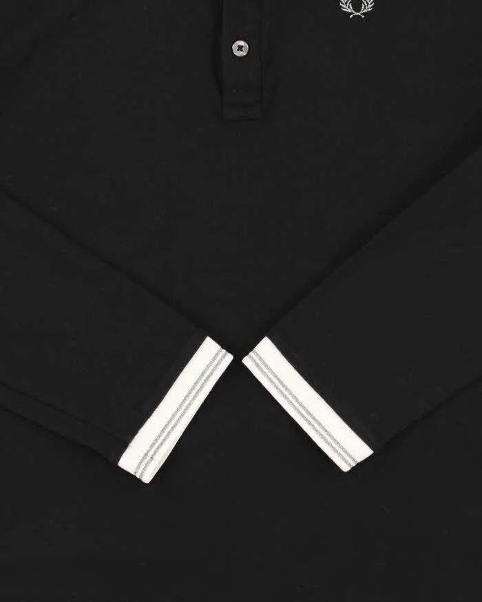 Vintage Y2K 00s Fred Perry Metallic Embroidered Long Sleeve Polo Shirt - M sold by Rokit product image thumbnail 4