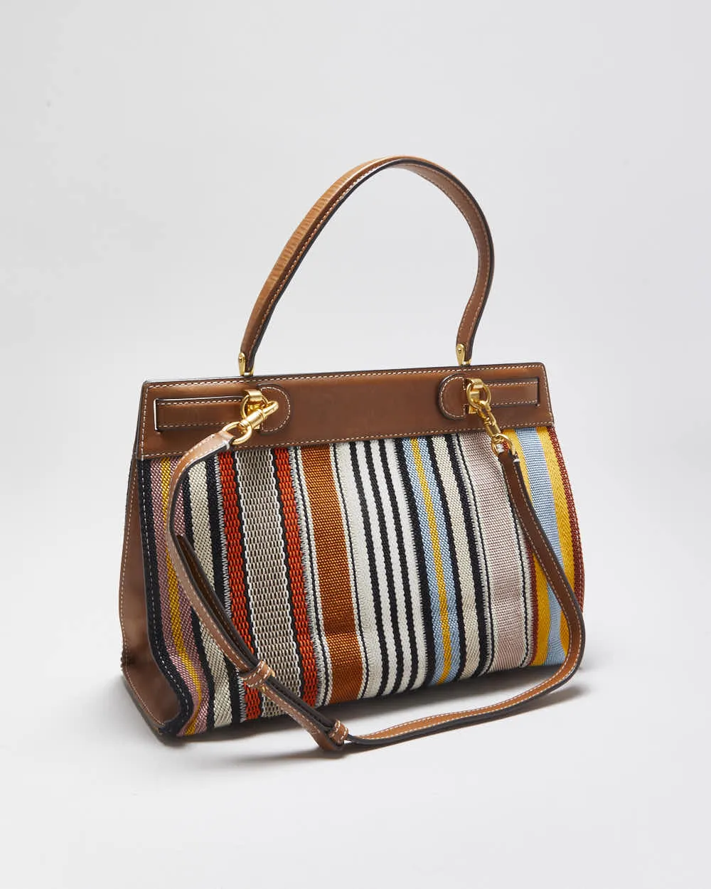Tory Burch Lee Radziwill Webbing Patchwork Handbag sold by Rokit product image thumbnail 2