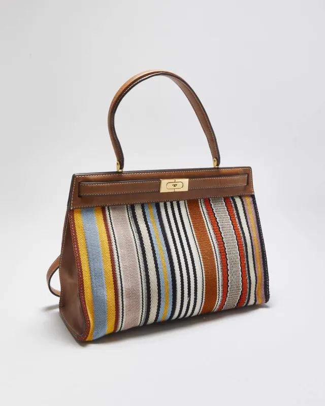 Tory Burch Lee Radziwill Webbing Patchwork Handbag sold by Rokit