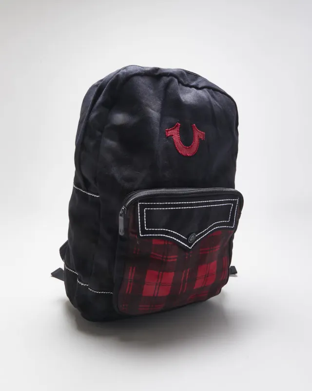 DSWT Vintage True Religion Plaid Canvas Backpack sold by Rokit