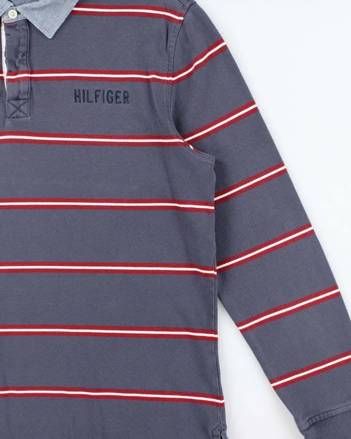 Vintage Y2K 00s Tommy Hilfiger Striped Long Sleeve Rugby Shirt - L sold by Rokit product image thumbnail 3