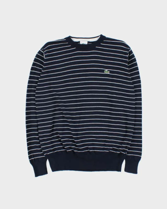 Vintage Lacoste Stripe Knit Jumper - M made by Lacoste