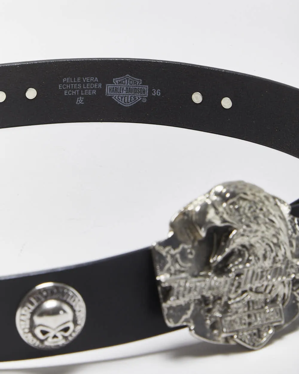 Vintage Harley Davidson Leather Belt - W34-W38 sold by Rokit product image thumbnail 5