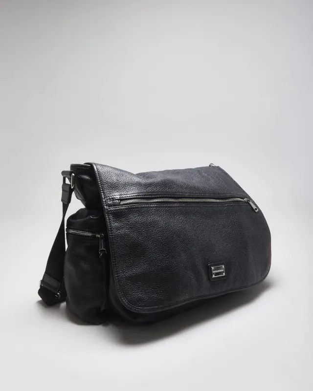 Vintage Dolce & Gabbana Pebbled Leather Messenger Bag sold by Rokit