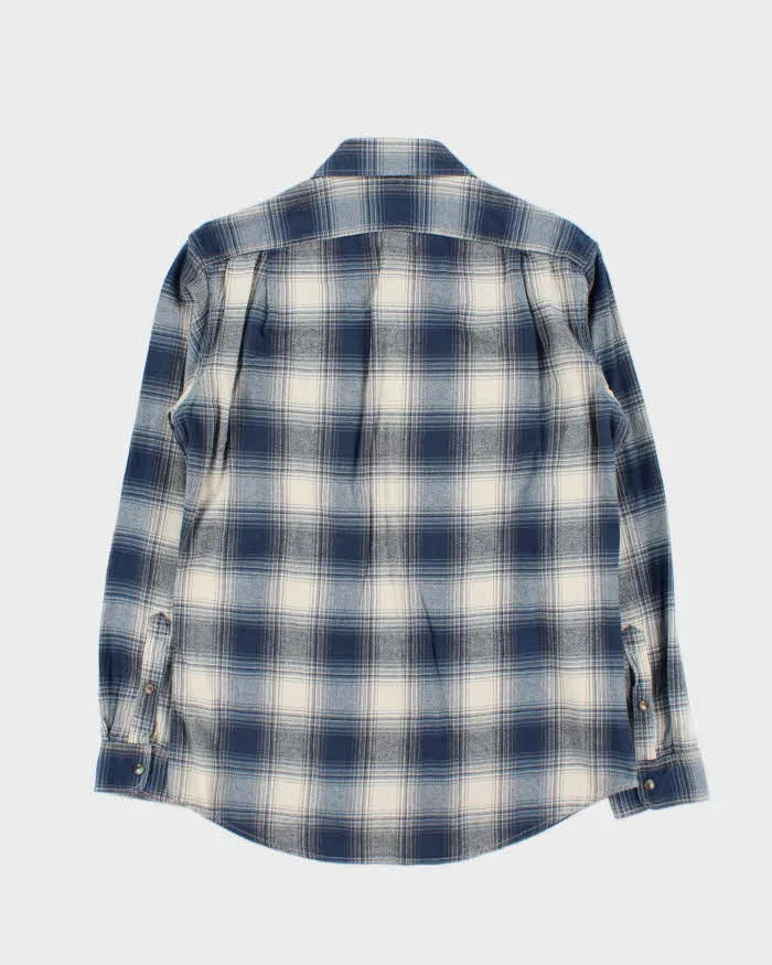 Vintage Eddie Bauer Plaid Snap Button Western Oversized Long Sleeve Flannel Shirt - S sold by Rokit product image thumbnail 2