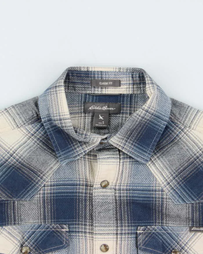 Vintage Eddie Bauer Plaid Snap Button Western Oversized Long Sleeve Flannel Shirt - S sold by Rokit product image thumbnail 3