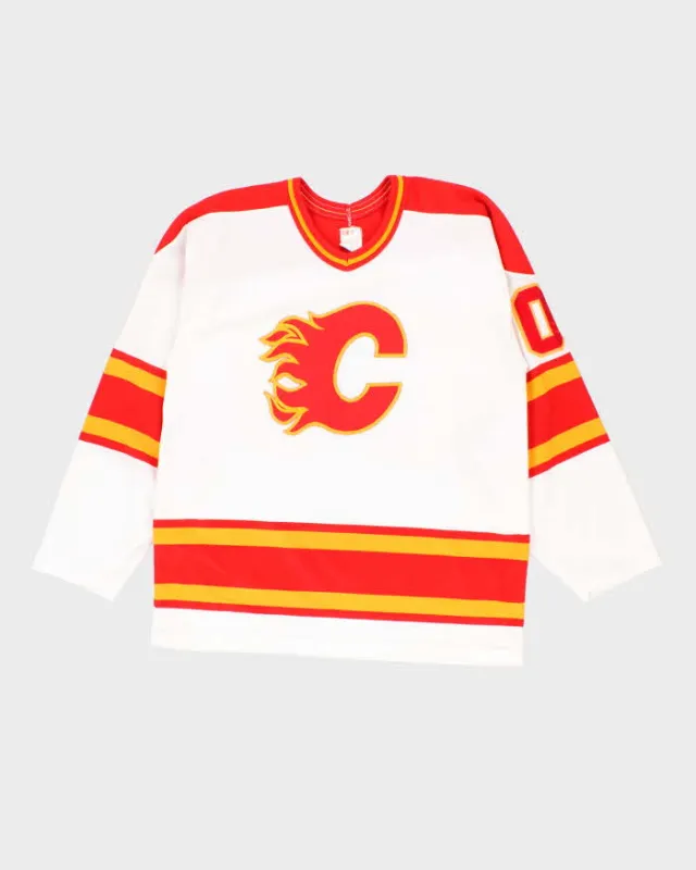 Vintage 1980s CCM Calgary Flames Ice Hockey Jersey - M sold by Rokit
