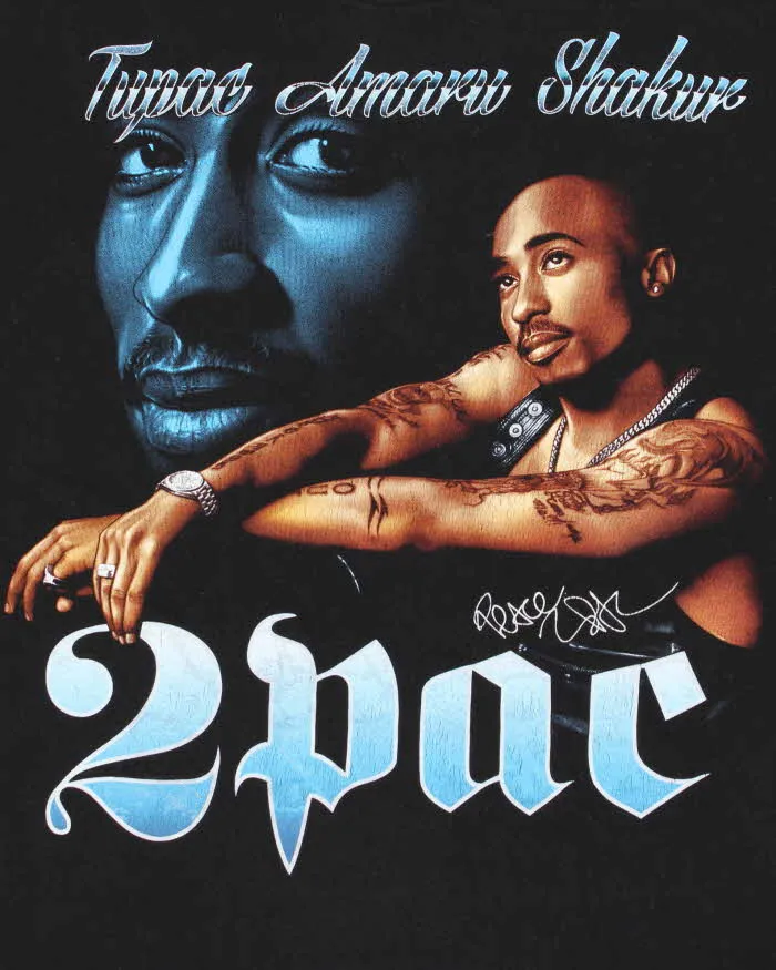 Vintage 1990s The Roxx Tupac Shakur Memorial Single Stitch T-Shirt - L sold by Rokit product image thumbnail 4