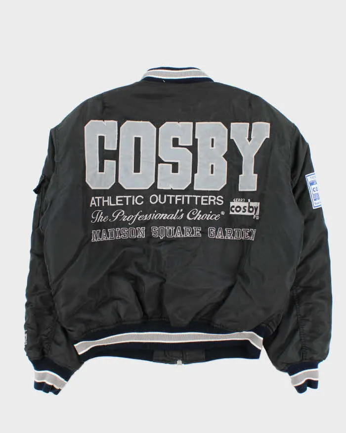 Vintage 1990s Gerry Cosby Madison Square Garden MA-1 Varsity Bomber Jacket - L sold by Rokit product image thumbnail 2