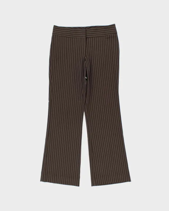 Vintage Y2K 00s Women's Tommy Hilfiger Striped Mid Rise Bootcut Trousers - W31 L30 sold by Rokit