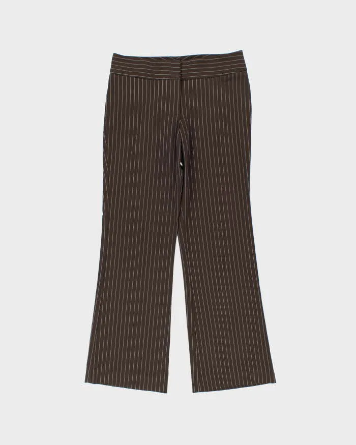 Vintage Y2K 00s Women's Tommy Hilfiger Striped Mid Rise Bootcut Trousers - W31 L30 sold by Rokit