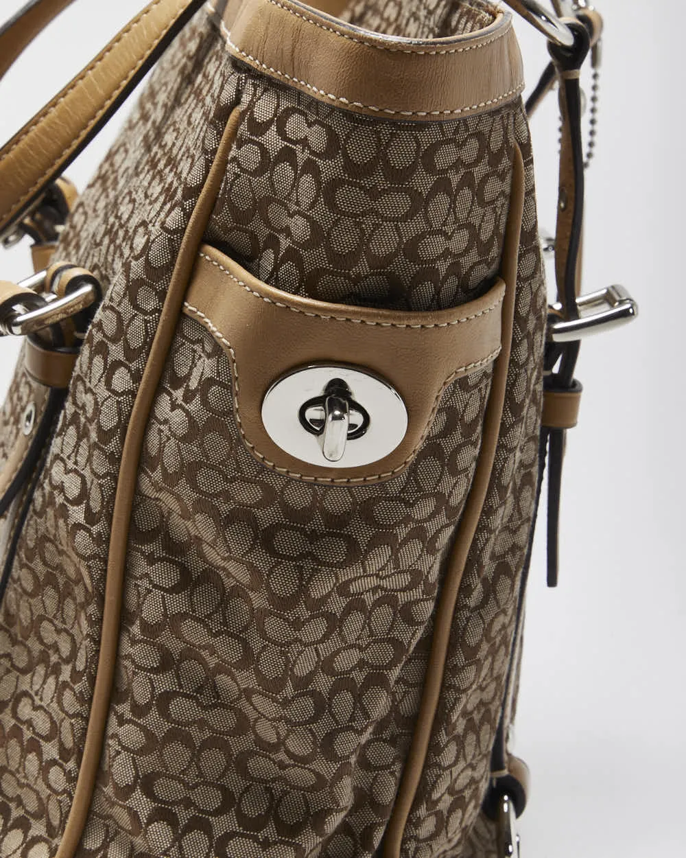 Vintage Y2k 00s Coach Jacquard Mini Monogram Handbag sold by Rokit product image thumbnail 5