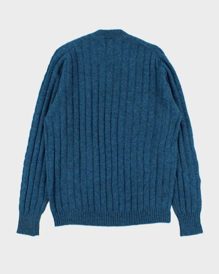 Vintage 1970s Wool Speckled Yarn Ribbed Cable Knit Crewneck Jumper - XL sold by Rokit product image thumbnail 2