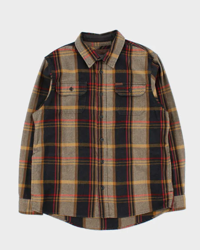 Vintage Orvis Heavyweight Plaid Long Sleeve Flannel Over Shirt - L sold by Rokit