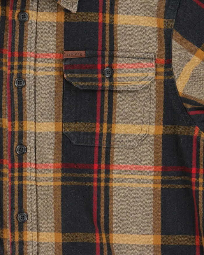Vintage Orvis Heavyweight Plaid Long Sleeve Flannel Over Shirt - L sold by Rokit product image thumbnail 4