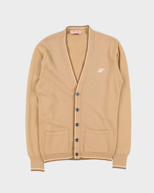 Vintage 1970s Jaeger Lambswool Logo Cardigan - M made by Rokit