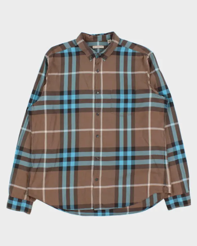 Vintage Y2K 00s Burberry Brit Nova Check Long Sleeve Shirt - XL sold by Rokit