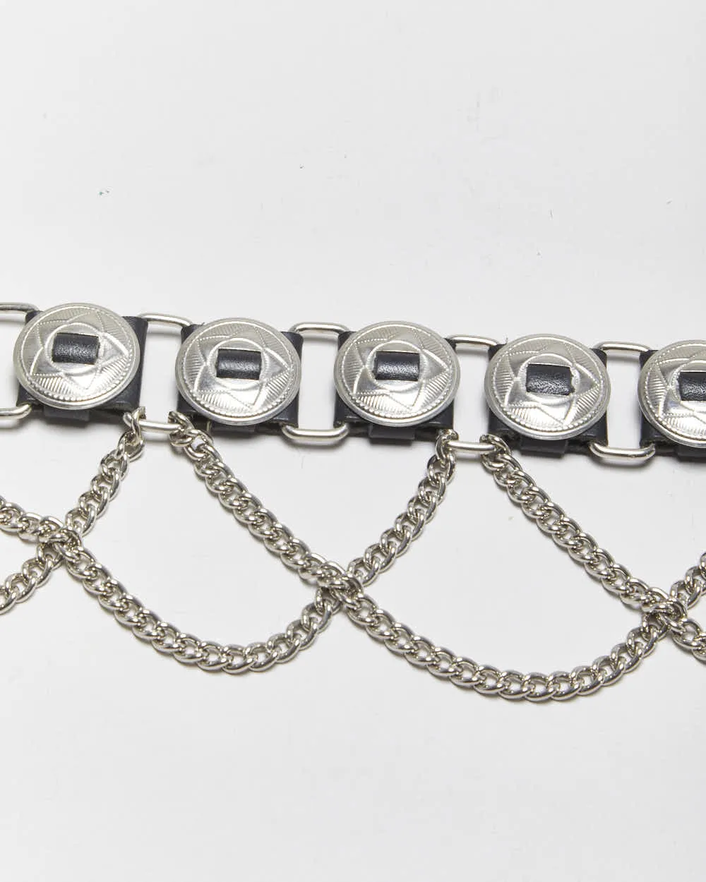 Vintage Chain Detail Leather Belt - W32-W36 sold by Rokit product image thumbnail 5