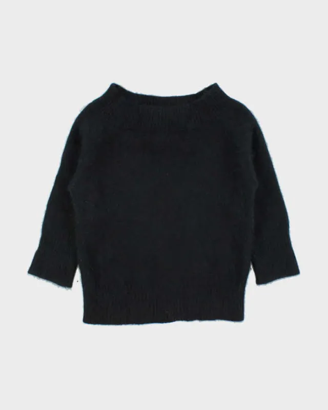 Vintage 00s Mercer & Madison Angora Boat Neck Jumper - L sold by Rokit