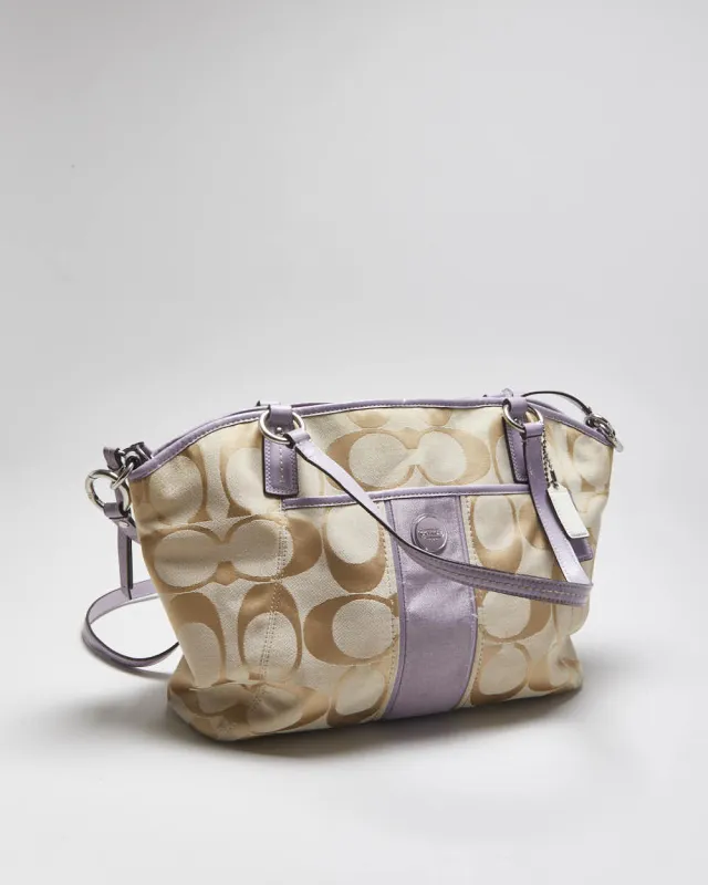 Vintage Y2k 00s Coach Monogram Shoulder Bag sold by Rokit