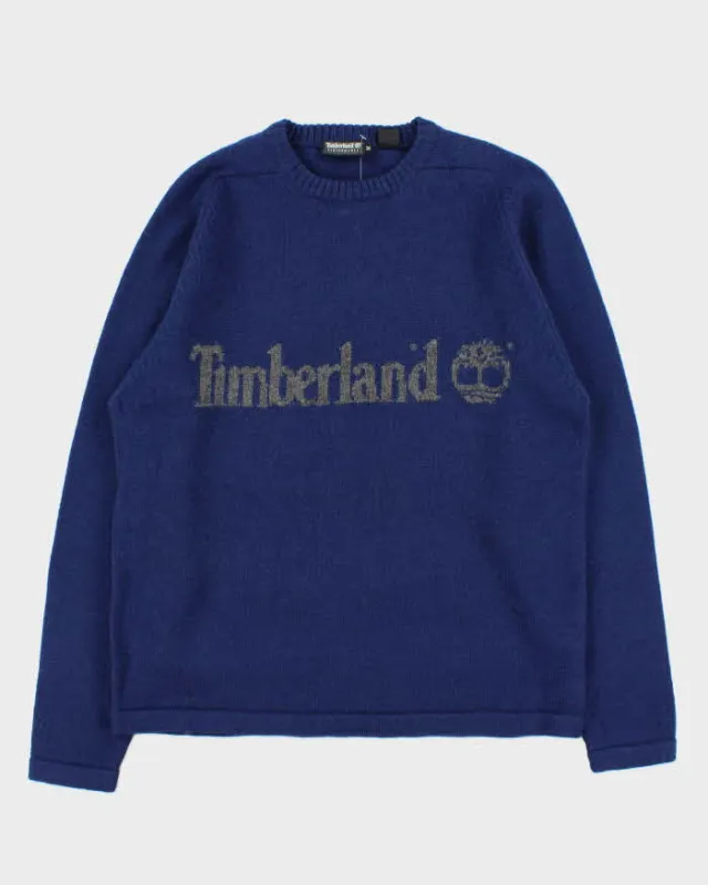 Vintage 1990s Timberland Performance Spell Out Wool Oversized Crewneck Knit Jumper - M made by Timberland