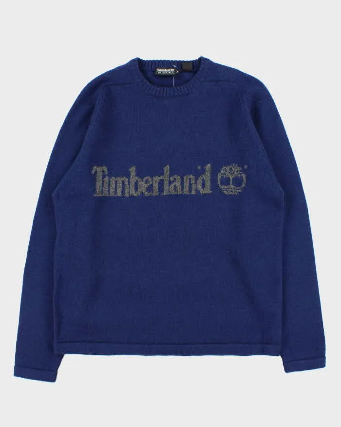 Vintage 1990s Timberland Performance Spell Out Wool Oversized Crewneck Knit Jumper - M sold by Rokit
