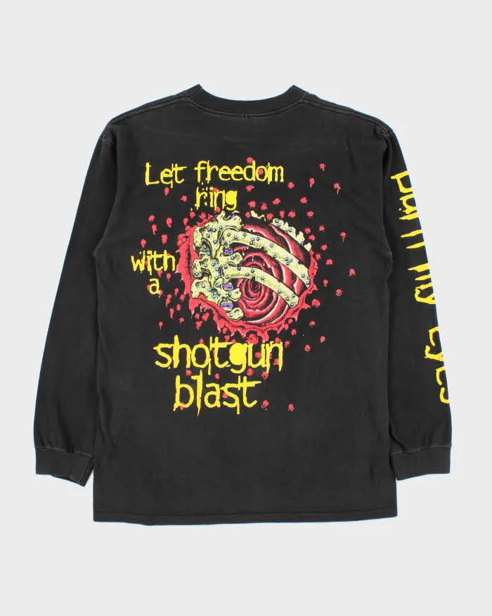 Vintage 1995 Blue Grape Machine Head Burn My Eyes Long Sleeve Band T-shirt - L sold by Rokit product image thumbnail 2