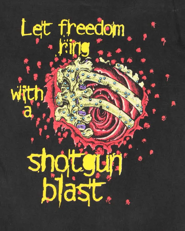 Vintage 1995 Blue Grape Machine Head Burn My Eyes Long Sleeve Band T-shirt - L sold by Rokit product image thumbnail 4