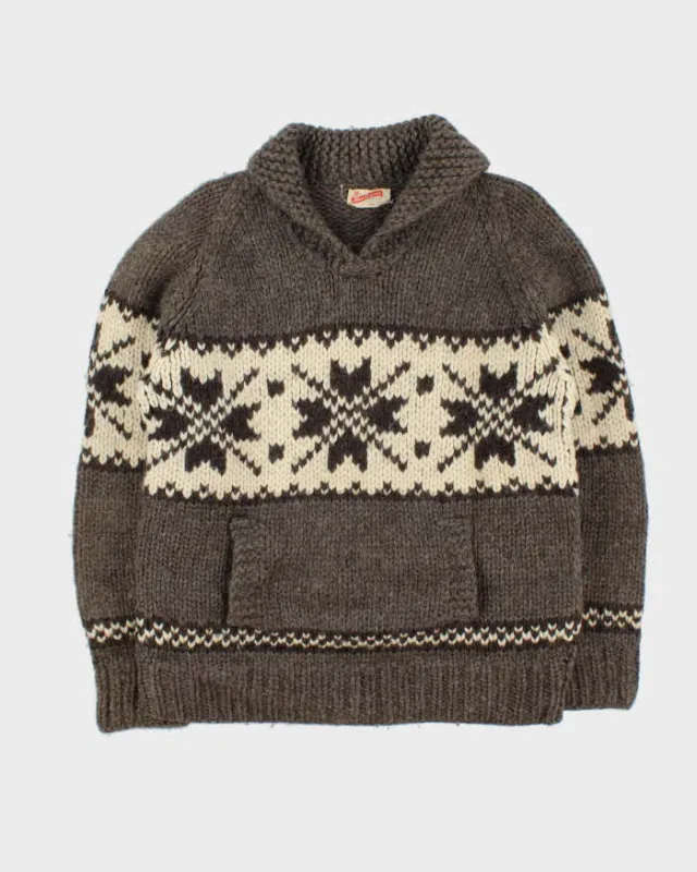 Vintage Handmade Wool Chunky Knit Jumper - M sold by Rokit