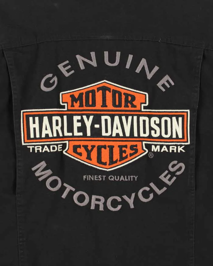 Vintage Y2K Harley Davidson Embroidered Cafe Racer Moto Jacket - S sold by Rokit product image thumbnail 3