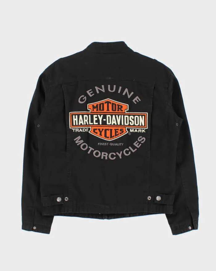 Vintage Y2K Harley Davidson Embroidered Cafe Racer Moto Jacket - S sold by Rokit product image thumbnail 2