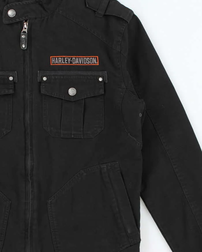 Vintage Y2K Harley Davidson Embroidered Cafe Racer Moto Jacket - S sold by Rokit product image thumbnail 4