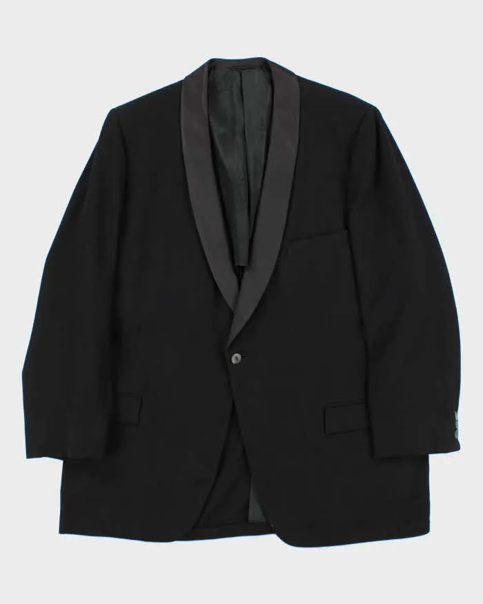 Vintage 1960s Hudson's Bay Wool Single Button Satin Lapel Blazer - XXL sold by Rokit