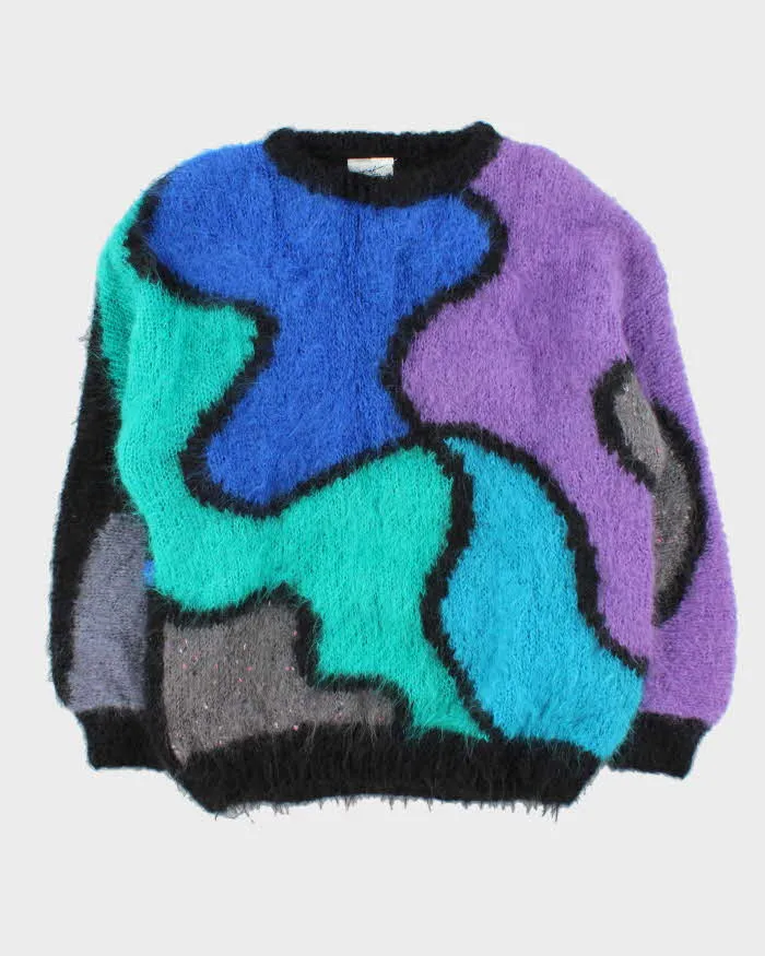 Vintage 1990s Women's Made In England Oversized Mohair Chunky Knit Jumper - L sold by Rokit